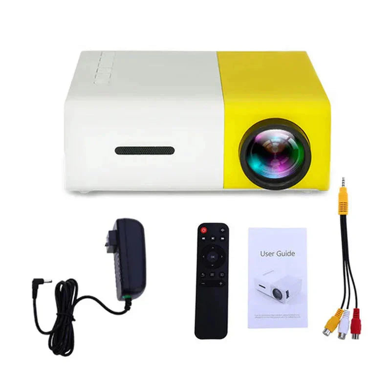 Mini Projector – 1080P Full HD Support, Portable LED Projector, 4K Vid ...